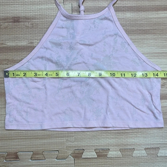 Forever 21 Light Pink Tie Dye Halter Crop Top Women's Size XSmall - Picture 3 of 6